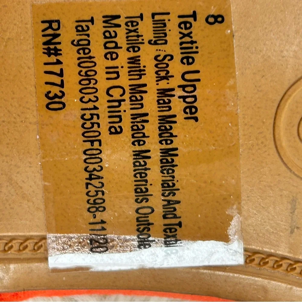 A New Day Orange Strappy Sandals Modern Minimalist Design - Picture 6 of 6